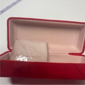 Carolina Herrera Red Velvet Eyewear Case